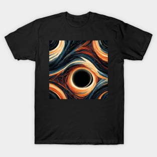 Universal blackhole in an abstract form of lava T-Shirt